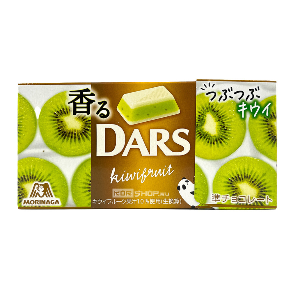 Шоколад DARS белый "Ароматный киви" 12 шт, Morinaga 46 гр