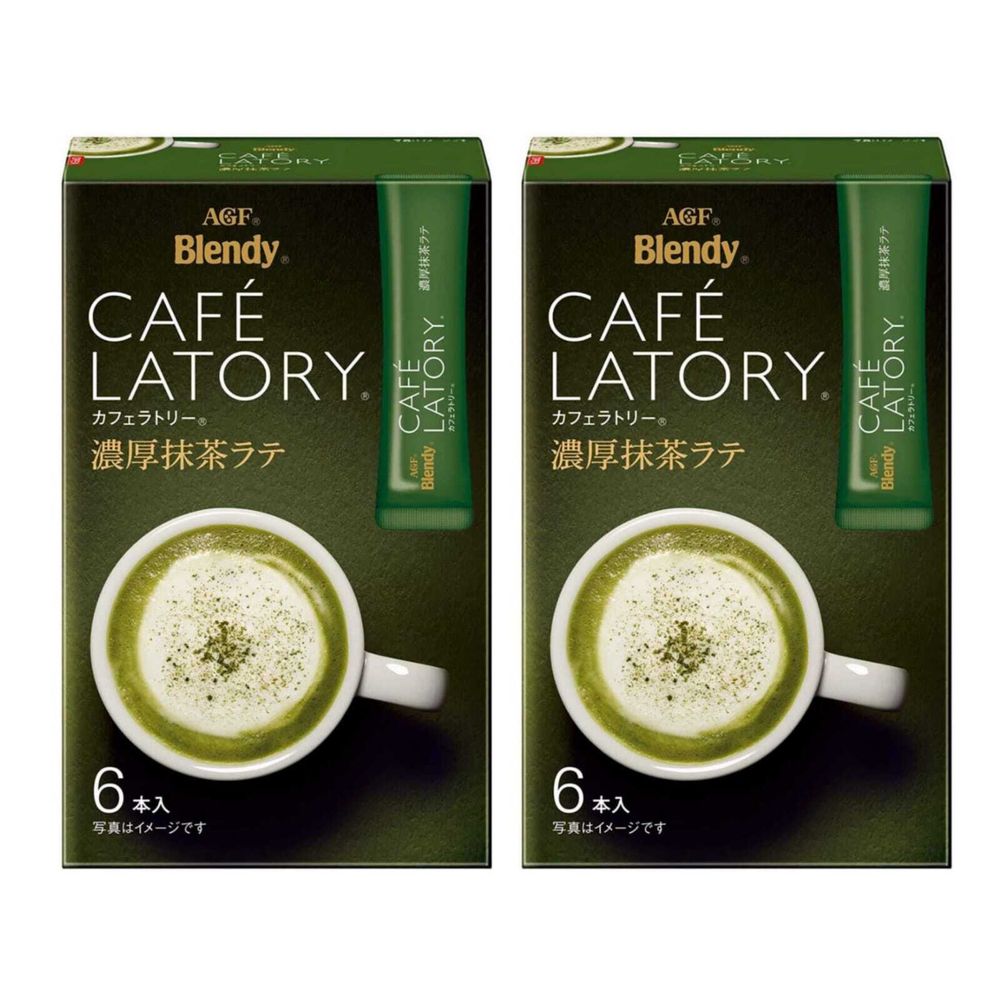 Чай зеленый с молоком Café Latory AGF Матча 6 стиков 2 шт