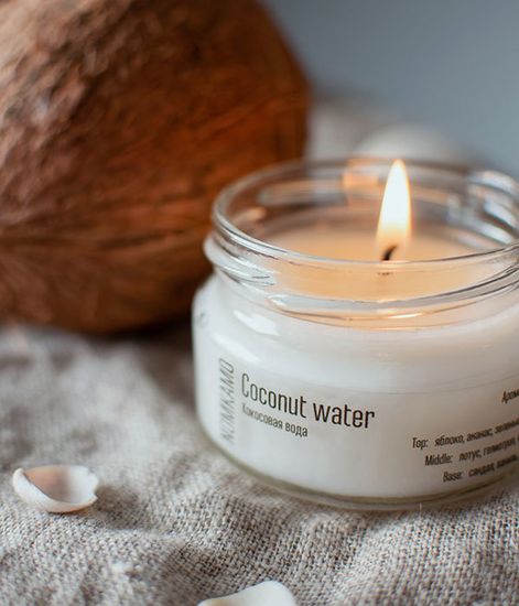 №68 Кокосовая вода, ароматическая свеча Library, Nomkamo