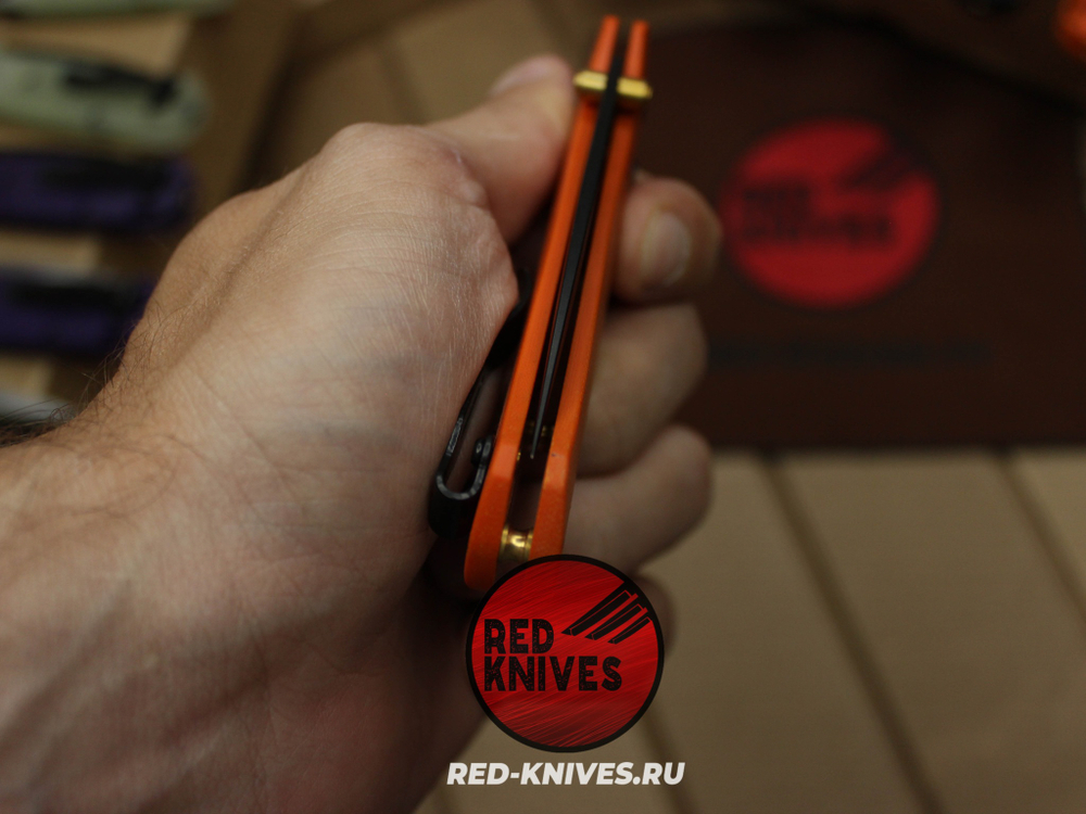 Нож Benchmade 535 Bugout G10 A+++ - оранж рук., черный клинок RK/Н54