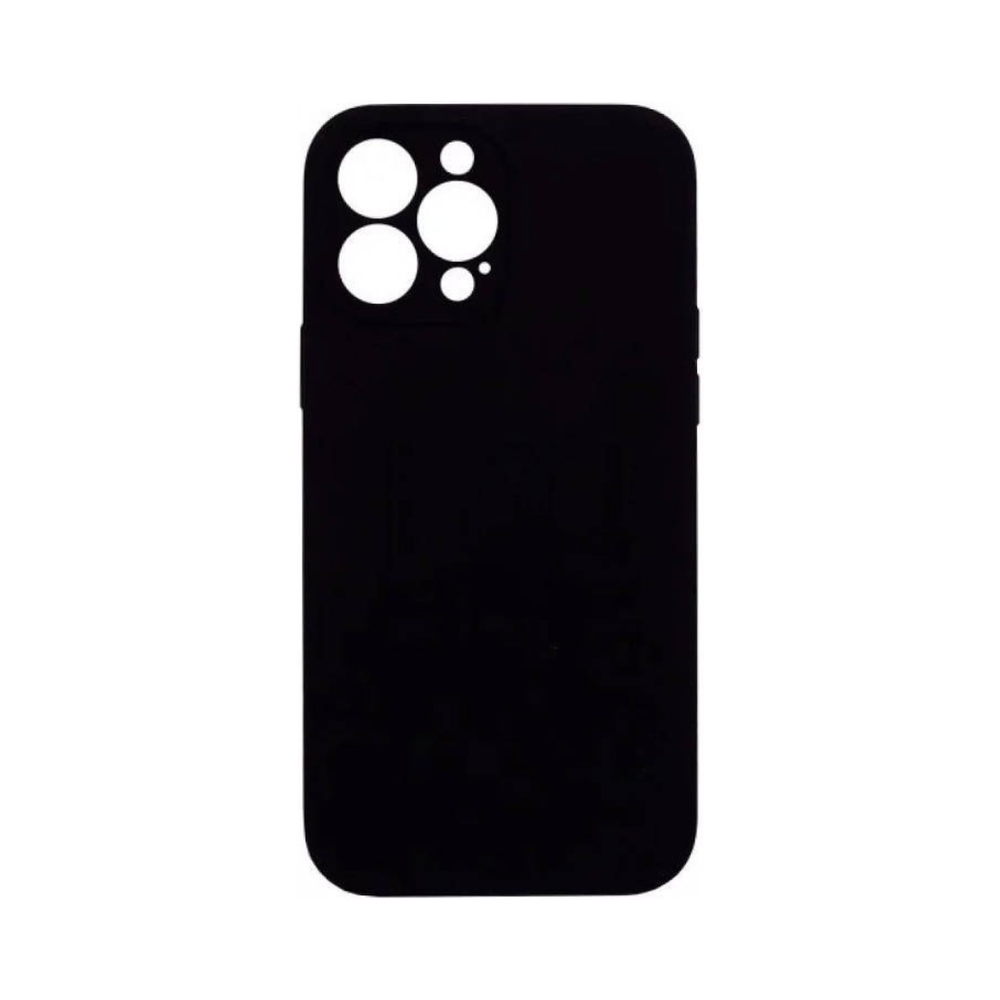 Силиконовый матовый чехол Soft Case для iPhone 15 Pro, черный
