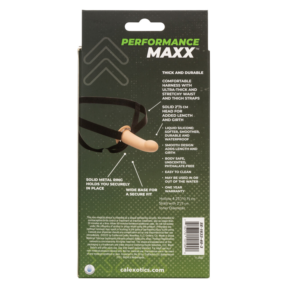 Фаллопротез из силикона Performance Maxx Extension with Harness (15,75 х 5 см.)