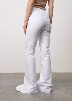 Брюки-клеш с разрезом