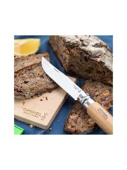Нож Opinel №12, нержавеющая сталь, рукоять из бука, серрейторная заточка, 002441