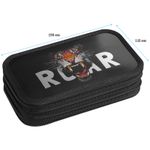 Пенал 3 отделения, 190*110 ArtSpace "Roar", ламинация, фольга