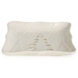 БЛЮДО СЕРВИРОВОЧНОЕ "НОВОГОДНЕЕ" 15,7*14,4*2,3 СМ