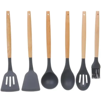 Набор кухонных принадлежностей 12шт «Felicità» серый