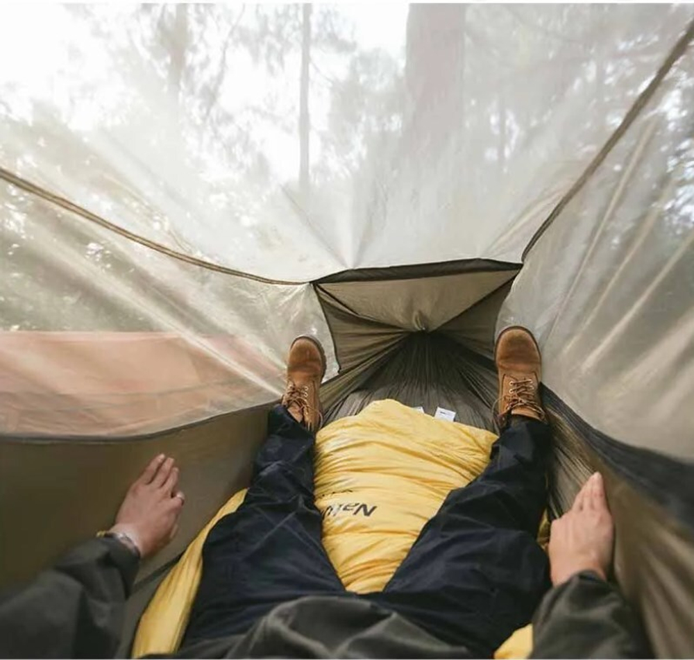 Гамак Naturehike, туристический, с москитной сеткой, коричневый