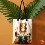 Сумка шоппер с принтом Genshin Impact
