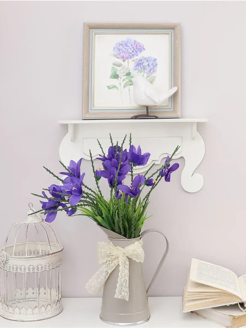 Искусственные цветы для декора ирисы