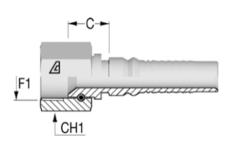 Фитинг DN 32 JIC (Г) 1.5/8 Interlock