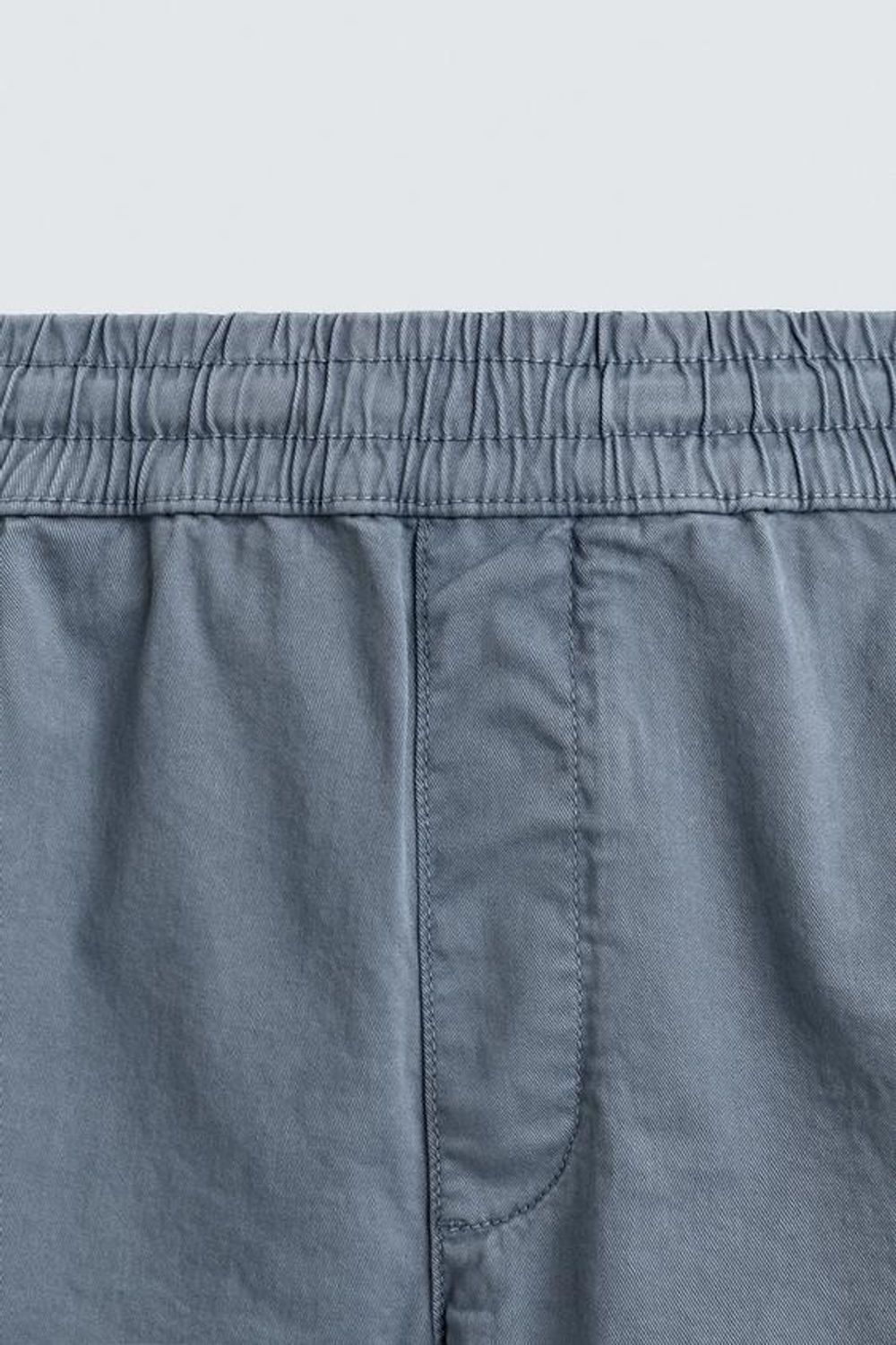 ZARA ШОРТЫ ИЗ ТВИЛА RELAXED FIT, ГОЛУБОЙ