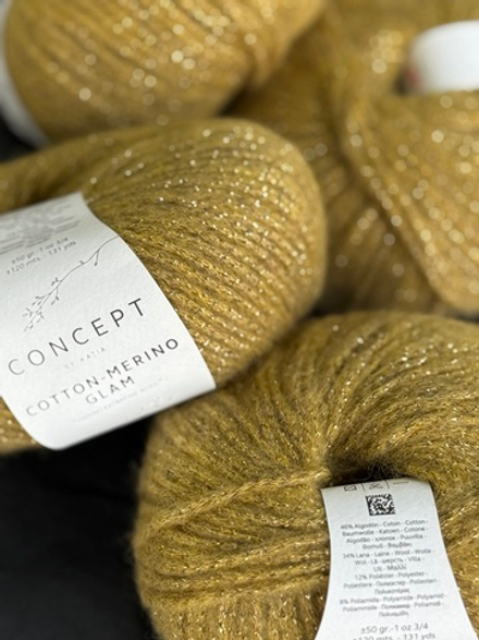 Cotton Merino GLAM (302/горчичный)