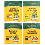 VAHDAM India, Infusions, травяной чай, набор из куркумы, без кофеина, 20 пакетиков для заваривания, 36 г (1,27 унции)
