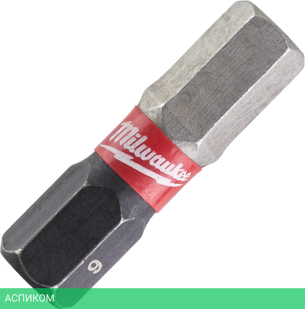 Бита Milwaukee Shockwave Hex6 25 мм 2шт (4932430897)