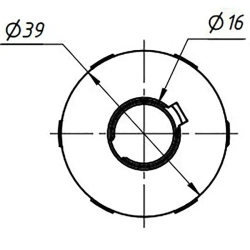 Муфта кулачковая соединительная GE-40-66-14*16