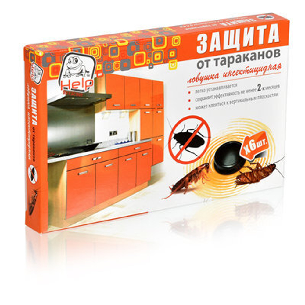 Пластиковые ловушки Help для тараканов 6 шт 80271