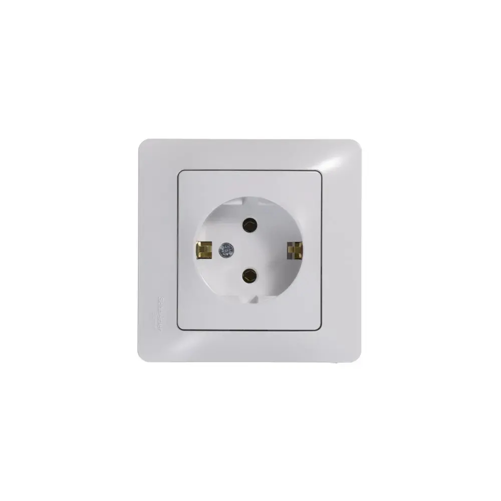 Розетка "Glossa" С/У с ЗК (250В, 16А)
