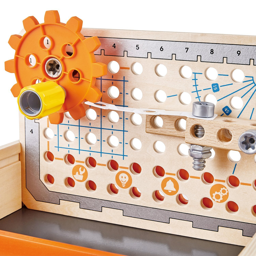 Деревянный конструктор для детей "Набор инструментов для научных экспериментов" в коробке
