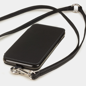 Чехол кожаный Marcel для iPhone 11 цвета черный