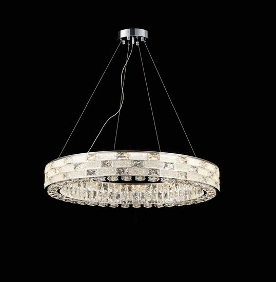 E75-ф800*H120 CHROME (1) Люстра NW