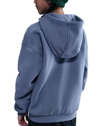 Кофта для девочки теннисная Nike Kids Sportswear Club Fleece Oversized Full Zip - world indigo/white