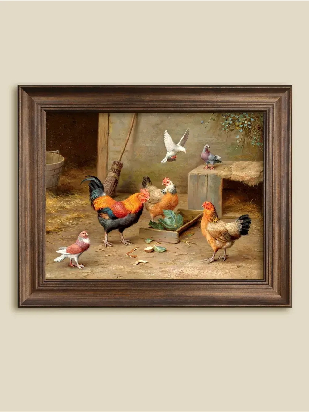 Картина интерьерная на холсте в раме 25*31 см