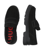 Кожаные мокасины ryan_mocc_sd HUGO - черный(50517013)