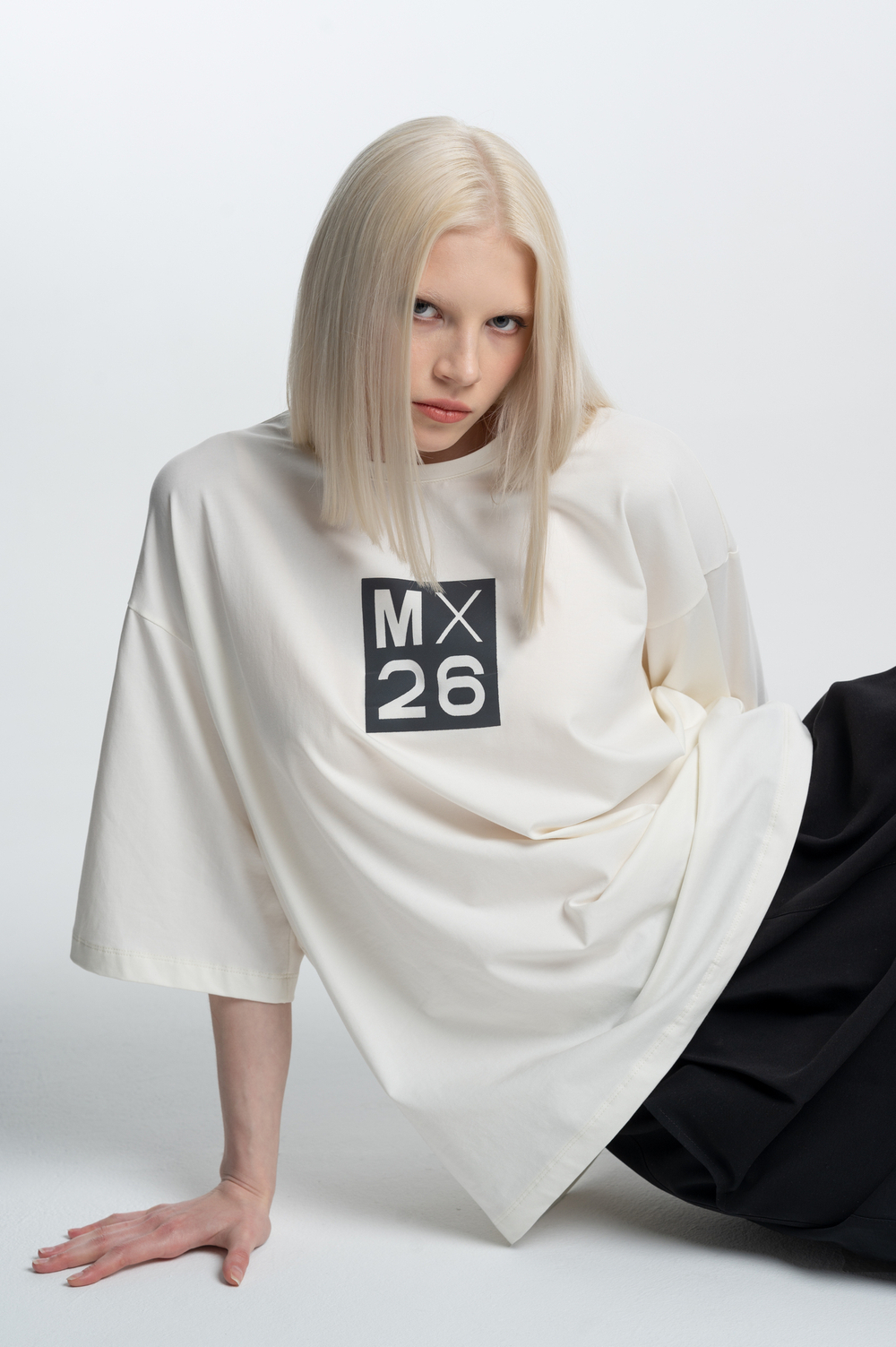 Футболка oversize из легкого трикотажа