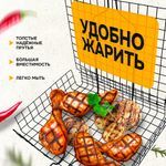 Решетка-гриль ГЛУБОКАЯ универсальная, размер 410х335 мм, глубина 60 мм, оксидированное покрытие, 101407, 701746