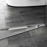 Душевой лоток AZARIO D40 Klasik 850 мм, боковой слив, пластиковый, решетка из нержавеющей стали (AZ-CH 850 K)