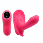 Клиторальный стимулятор с вагинальной пробкой Fancy Clamshell (Цвет: розовый)