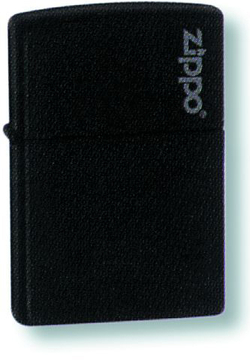 Легендарная классическая американская бензиновая широкая зажигалка ZIPPO Classic Black Matte™ Логотип Zippo чёрная матовая из латуни и стали ZP-218ZL