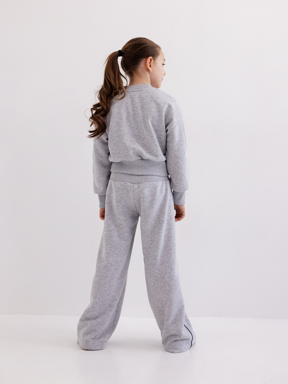 Худи для девочки, модель №6, рост 134 см, серый