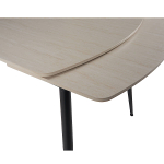 Стол керамический LA ALTA TEXAS SAND MATT 120, каркас черный