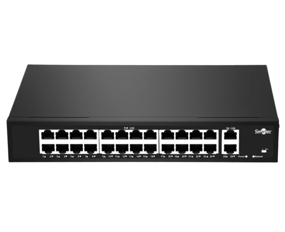 Коммутатор неадминистрируемый Smartec ST-NS224MB-GD