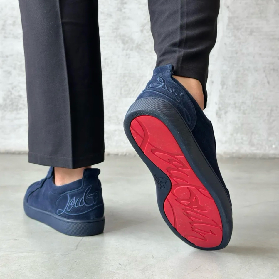 Обувь Christian Louboutin #D60K замша (син.)