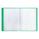 Папка с 60 вкладышами, Berlingo Standart, 700мкм, корешок 21мм с карманом, зелёная