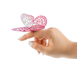 Наклейки Нежные бабочки Фуксия Голография