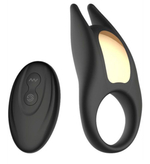 Черное эрекционное виброкольцо Lucas II с пультом ДУ (Цвет: черный)