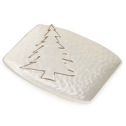 БЛЮДО СЕРВИРОВОЧНОЕ "НОВОГОДНЕЕ" 19,1*15,6*2,8 СМ