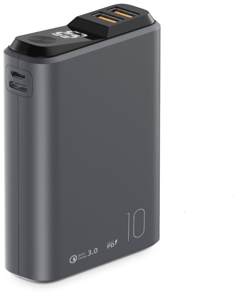 Внешний аккумулятор OLMIO QS-10 10000 мАч черный