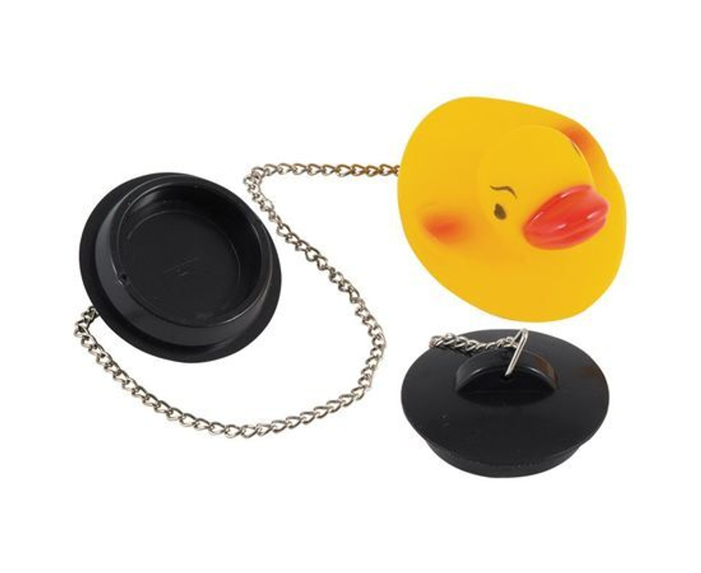 Пробка для ванной Рыжий кот "Уточка" (970058)