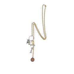 "Везение" подвеска в серебряном покрытии из коллекции "Дримс" от Jenavi с замком карабин