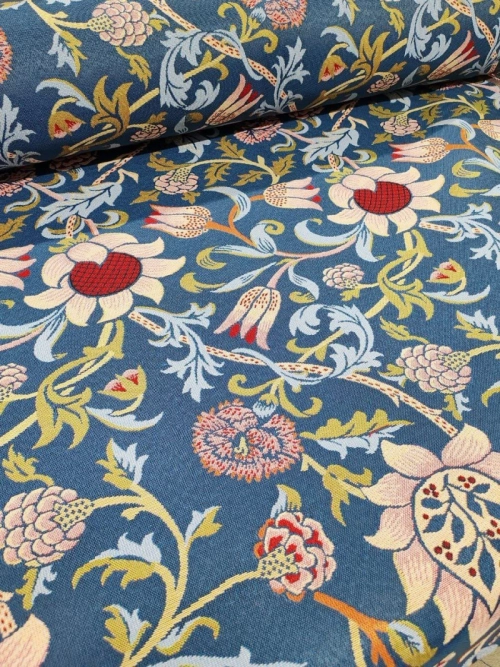 Моррис подсолнухи синий фон Ткань 280 см