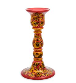 Народные промыслы ХЛ-081/1 Подсвечник 230*120 (Хохлома)
