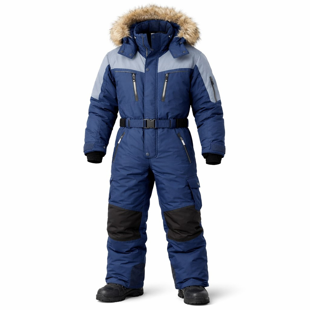 Утепленный комбинезон с пухо-перовым наполнителем