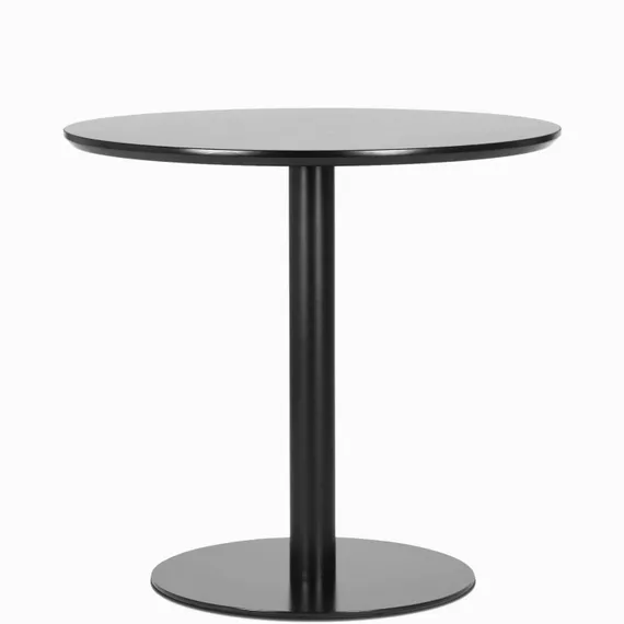 Обеденный стол Calgary Ø80 см, черный меламин