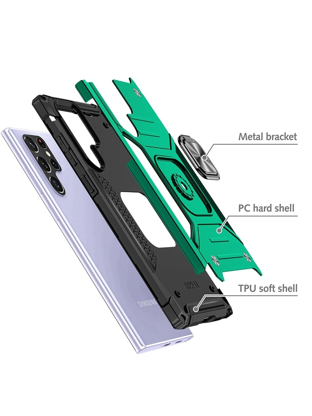 Противоударный чехол Legion Case для Samsung Galaxy S22 Ultra