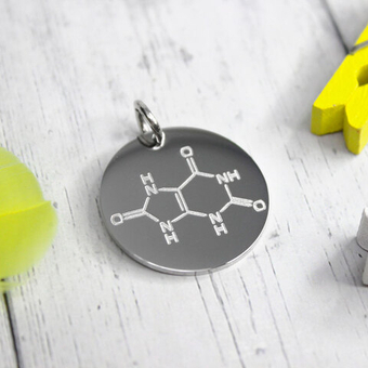 Подвеска с химической формулой на заказ (титановая сталь)